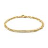 Armband geelgoud briljant 0,25 crt.