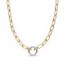 Collier bicolor briljant 0,42 crt.