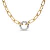Collier bicolor briljant 0,42 crt. - Afbeelding 2