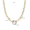 Collier bicolor briljant 0,42 crt. - Afbeelding 4