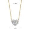 Collier bicolor briljant 0,50 crt. - Afbeelding 2