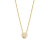 Collier geelgoud briljant 0,09 crt.