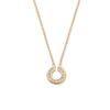 Collier geelgoud briljant 0,10 crt.