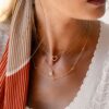 Collier geelgoud briljant 0,12 crt. - Afbeelding 4