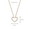 Collier geelgoud briljant 0,12 crt. - Afbeelding 7