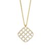 Collier geelgoud briljant 0,22 crt.