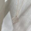 Collier geelgoud briljant 0,22 crt. - Afbeelding 2