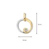 Hanger bicolor zirkonia - Afbeelding 2