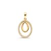 Hanger geelgoud zirkonia