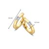 Oorringen bicolor briljant 0,10 crt. - Afbeelding 3