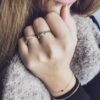 Ring bicolor briljant 0.10 crt. - Afbeelding 2