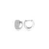 Klapoorringen diamant 0.40ct (2x 0.20ct) h si 10 mm 14K witgoud - Afbeelding 3