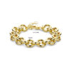 armband 12 mm 17 + 3 cm 3 micron zilver verguld (geel) - Afbeelding 3