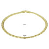 armband 3,2 mm 19 cm 14K geelgoud - Afbeelding 3