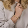 armband 6 mm 19 cm 14K geelgoud - Afbeelding 2