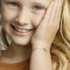 armband bloem 13 + 3 cm zilver gerhodineerd - Afbeelding 2