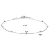 armband bolletjes 2,5 mm 17 + 2 cm zilver gerhodineerd - Afbeelding 2