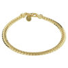 armband gourmette 4,7 mm 19 cm Silgold (geel met zilverkern)