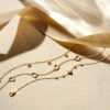 armband hartjes 16 - 17,5 - 19 cm 14K geelgoud - Afbeelding 4