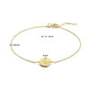 armband kompas 16 - 17 - 18 cm 14K geelgoud - Afbeelding 3