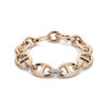 armband marine diamant 0.34ct g vsi 16 mm 20,5 cm 18K bicolor goud rosé/wit