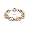 armband marine diamant 0.34ct g vsi 16 mm 20,5 cm 18K bicolor goud rosé/wit - Afbeelding 3