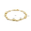 armband ovaal 19 cm 14K geelgoud - Afbeelding 3