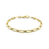 armband paperclip 5,0 mm 19 cm 14K geelgoud
