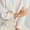 armband paperclip met balkje ronde buis 5,8 mm 19 cm met groot springslot 14K geelgoud - Afbeelding 2