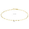 armband plaatjes 1,5 mm 16 - 17 - 18 cm 14K geelgoud - Afbeelding 4