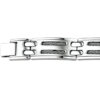 armband poli/mat 21 cm edelstaal