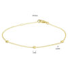 armband rondjes 1,2 mm 17 + 2 cm 14K geelgoud - Afbeelding 4