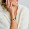 armband satijn 14K goud met rubber/nylon/leer - Afbeelding 2