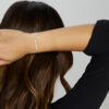 armband valkenoog met tussenstuk 2,4 mm 16 + 3 cm zilver gerhodineerd - Afbeelding 2