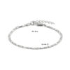armband valkenoog met tussenstuk 2,4 mm 16 + 3 cm zilver gerhodineerd - Afbeelding 3