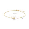 armband veer 16 - 17 - 18 cm 14K geelgoud - Afbeelding 3