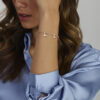 armband vlinder 17 + 3 cm zilver gerhodineerd - Afbeelding 2