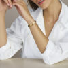 bangle scharnier buis gedraaid 10 x 60 mm 14K geelgoud - Afbeelding 2