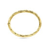 bangle scharnier buis gedraaid 10 x 60 mm 14K geelgoud - Afbeelding 3