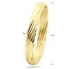 bangle scharnier buis gedraaid 10 x 60 mm 14K geelgoud - Afbeelding 4