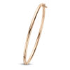 bangle scharnier ronde buis 3 x 60 mm 14K roségoud