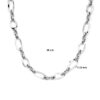 collier 11,5 mm 46 cm zilver gerhodineerd - Afbeelding 4