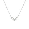 collier 1,2 mm 41 + 4 cm zilver gerhodineerd