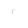 collier 42 + 2 cm poli/mat 14K geelgoud - Afbeelding 3