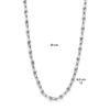 collier 6,5 mm 43 cm zilver gerhodineerd - Afbeelding 4