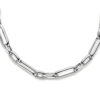 collier 9,2 mm  46 cm zilver gerhodineerd