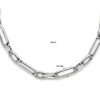 collier 9,2 mm  46 cm zilver gerhodineerd - Afbeelding 4