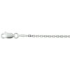 collier anker gediamanteerd 1,6 mm 41 + 4 cm zilver wit