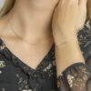 collier balkje 41 + 4 cm zilver gerhodineerd - Afbeelding 3