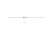 collier bloem zirkonia 43 - 45 cm 14K geelgoud - Afbeelding 3